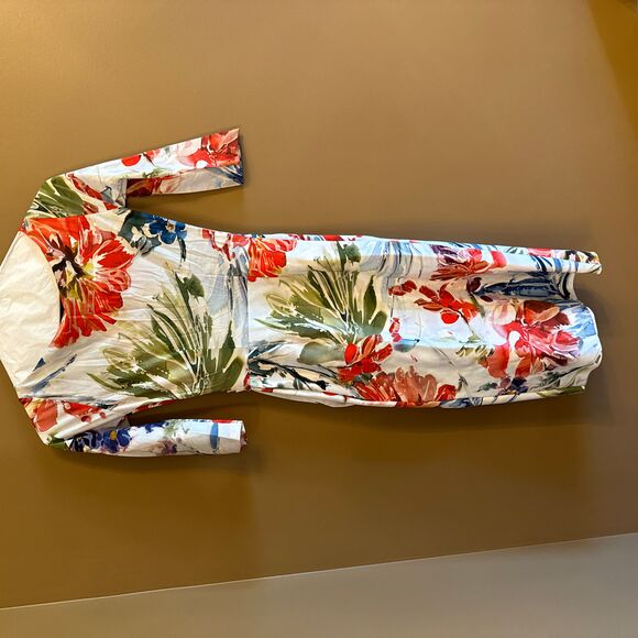 Chiara Boni La Petite Robe  Triana Floral Wrap Dress Size 42 - Picture 4 of 7